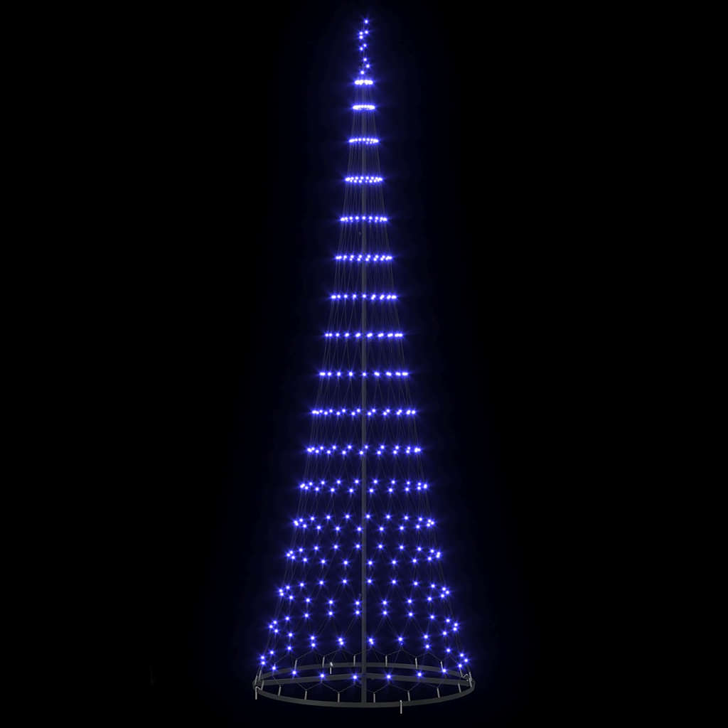 LED-Weihnachtsbaum mit 230 LEDs Mehrfarbig 184,5 cm Metall