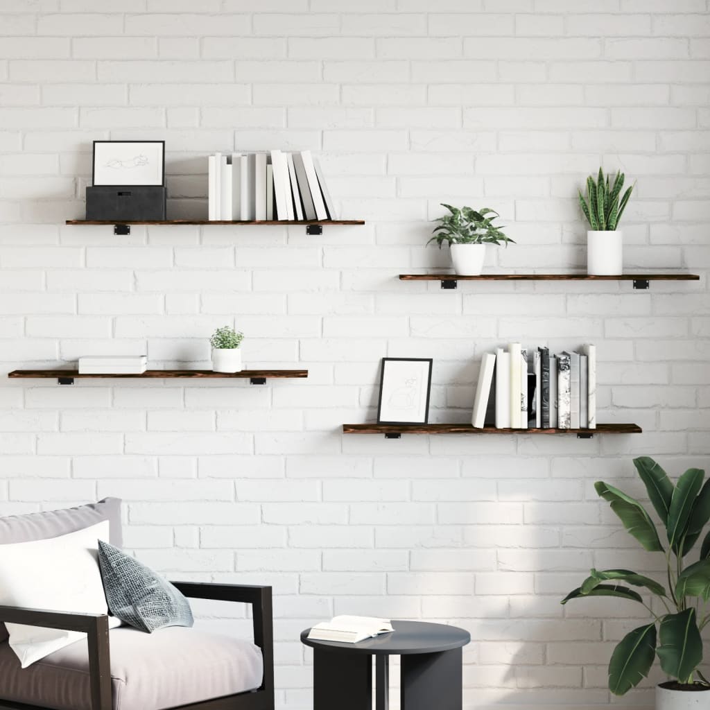 Bücherregal-Bretter 4 Stk. Weiß 40x10x1,5 cm Holzwerkstoff