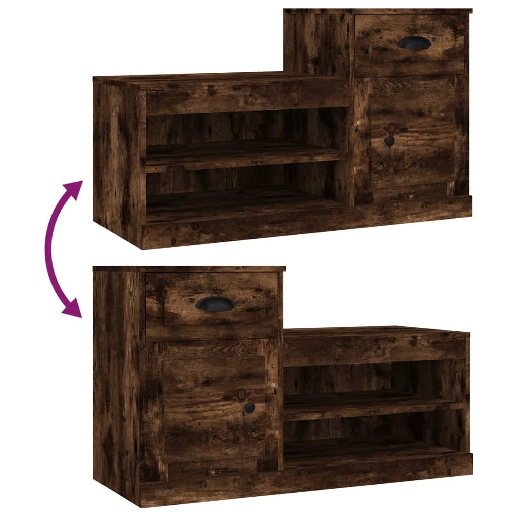 Schuhschrank Weiß 100x42x60 cm Holzwerkstoff