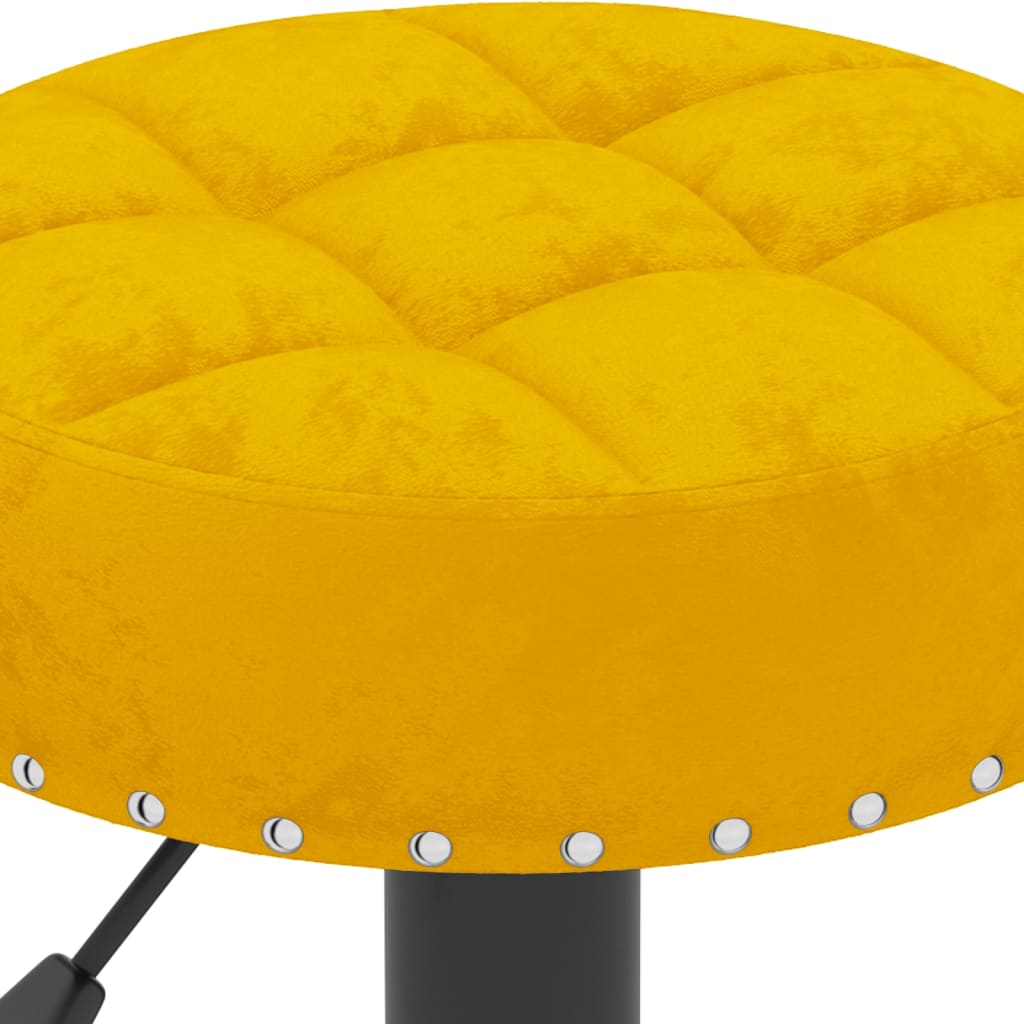 Barhocker 2 Stk. Creme Samt