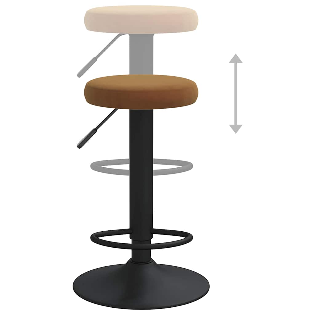 Barhocker 2 Stk. Schwarz Samt