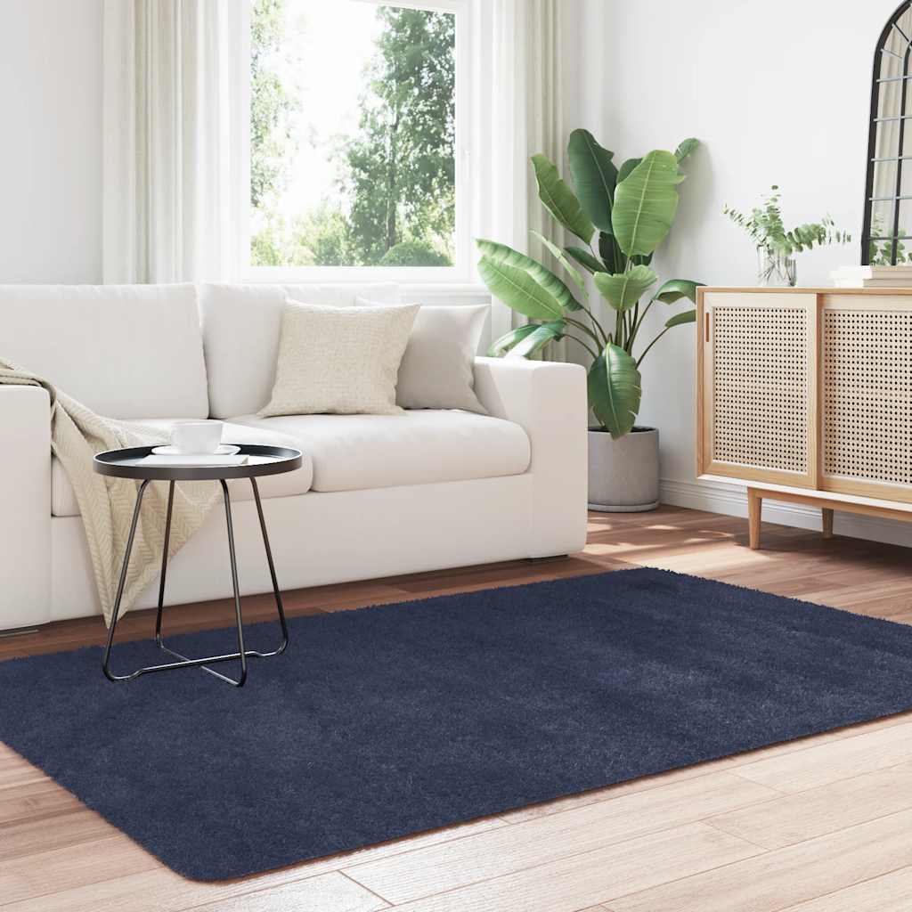 Teppich Shaggy Hochflor NAVARRA Beige 60x100 cm Polyester