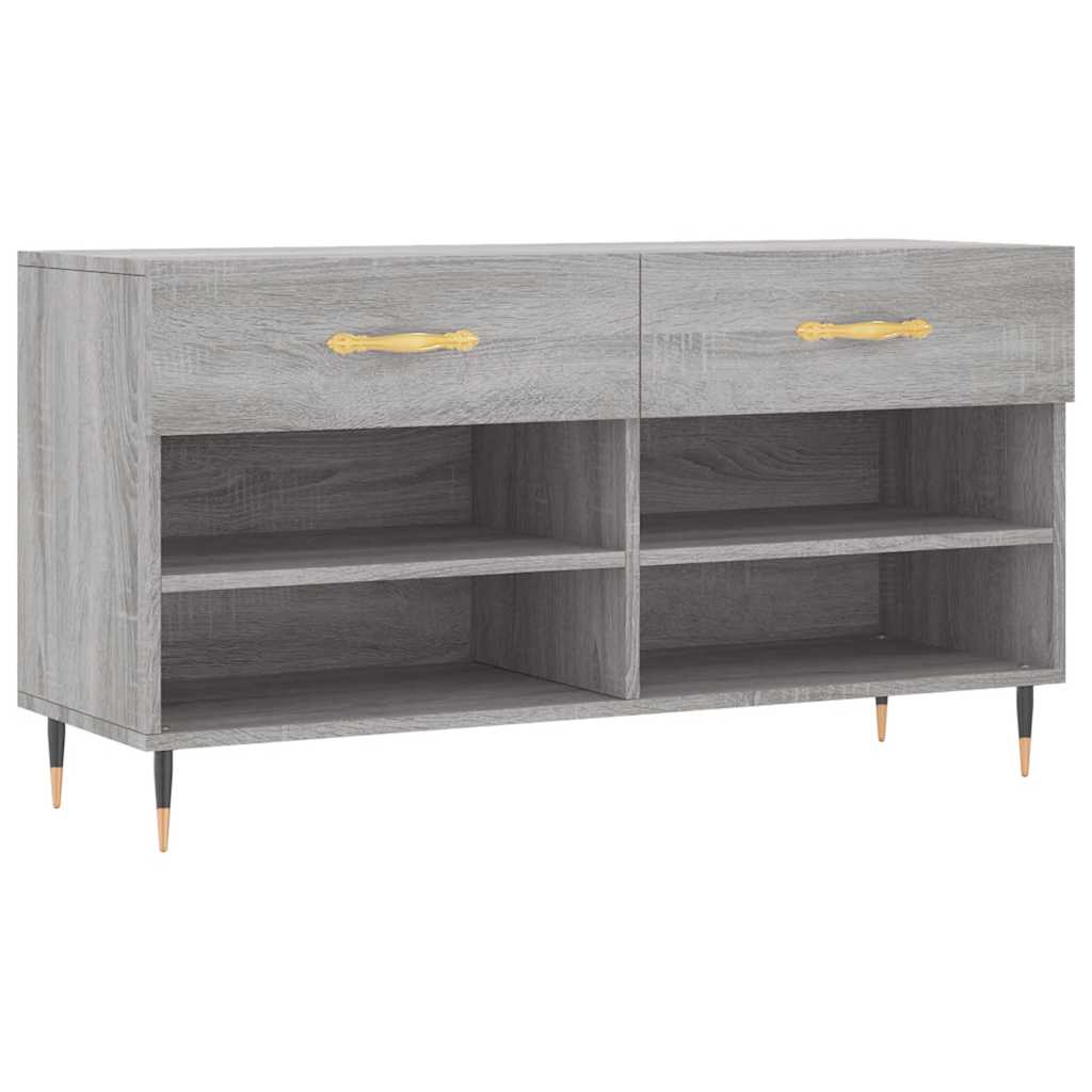Schuhbank Weiß 102x35x55 cm Holzwerkstoff