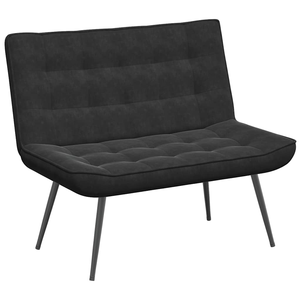 Sitzbank Hellgrau 110x74x84 cm Samt