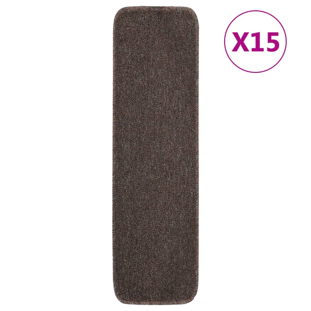 Antirutsch Stufenmatten 15 Stk. 60x25 cm Anthrazit Rechteckig