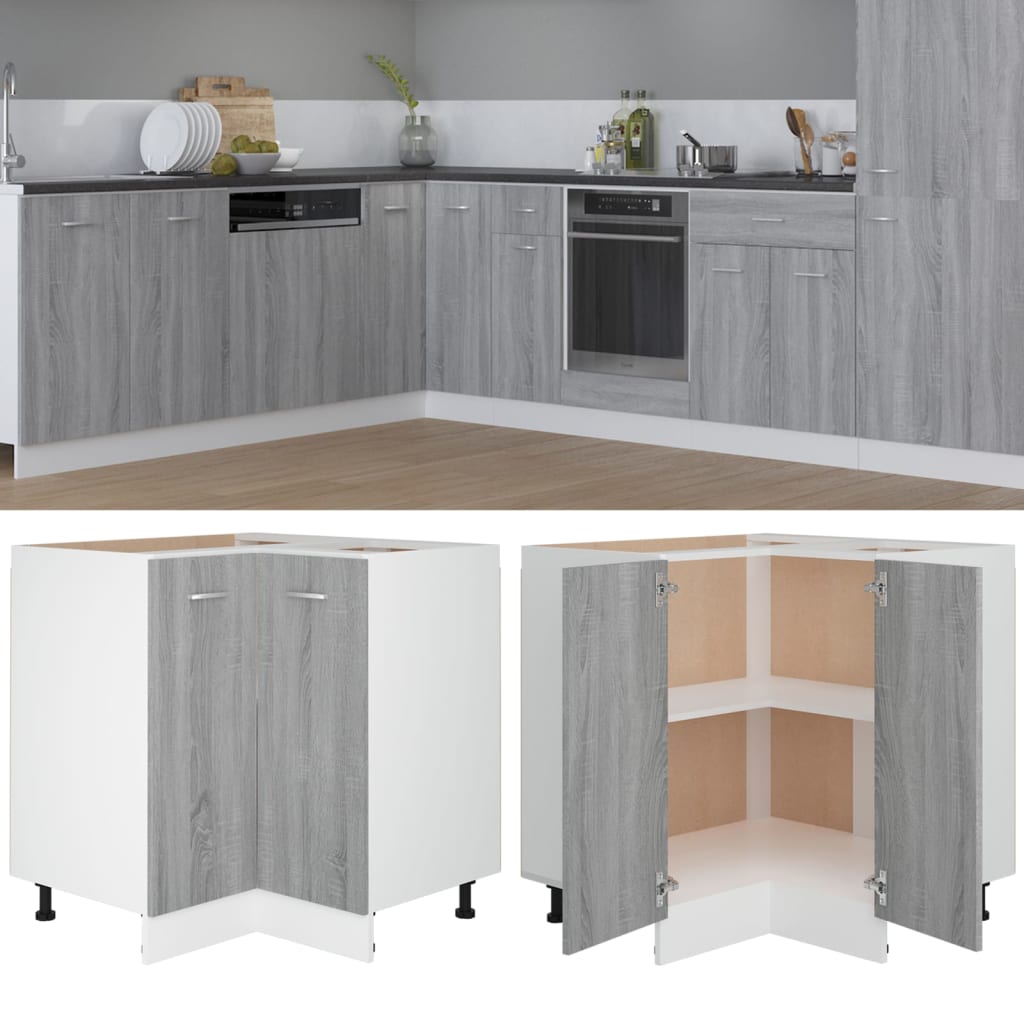 Unterschrank Lyon Weiß 60x46x81,5 cm Holzwerkstoff