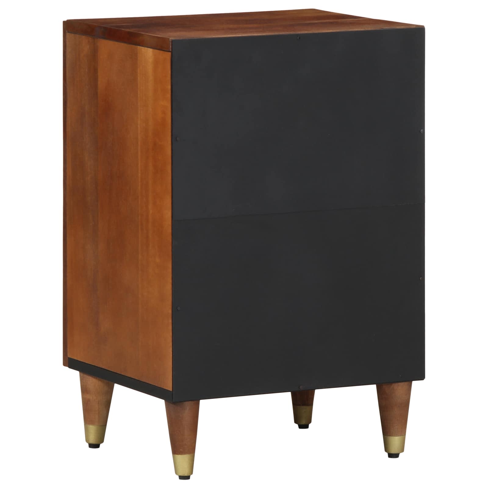 Badezimmerschrank mit Tür Grau 38 x 33 x 58 cm Massivholz Mango
