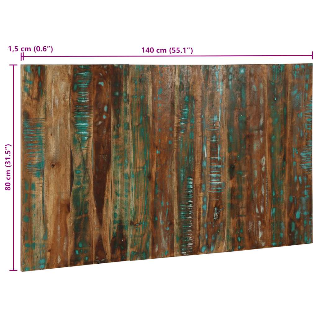 Kopfteil Mehrfarbig 160 cm Massivholz Altholz