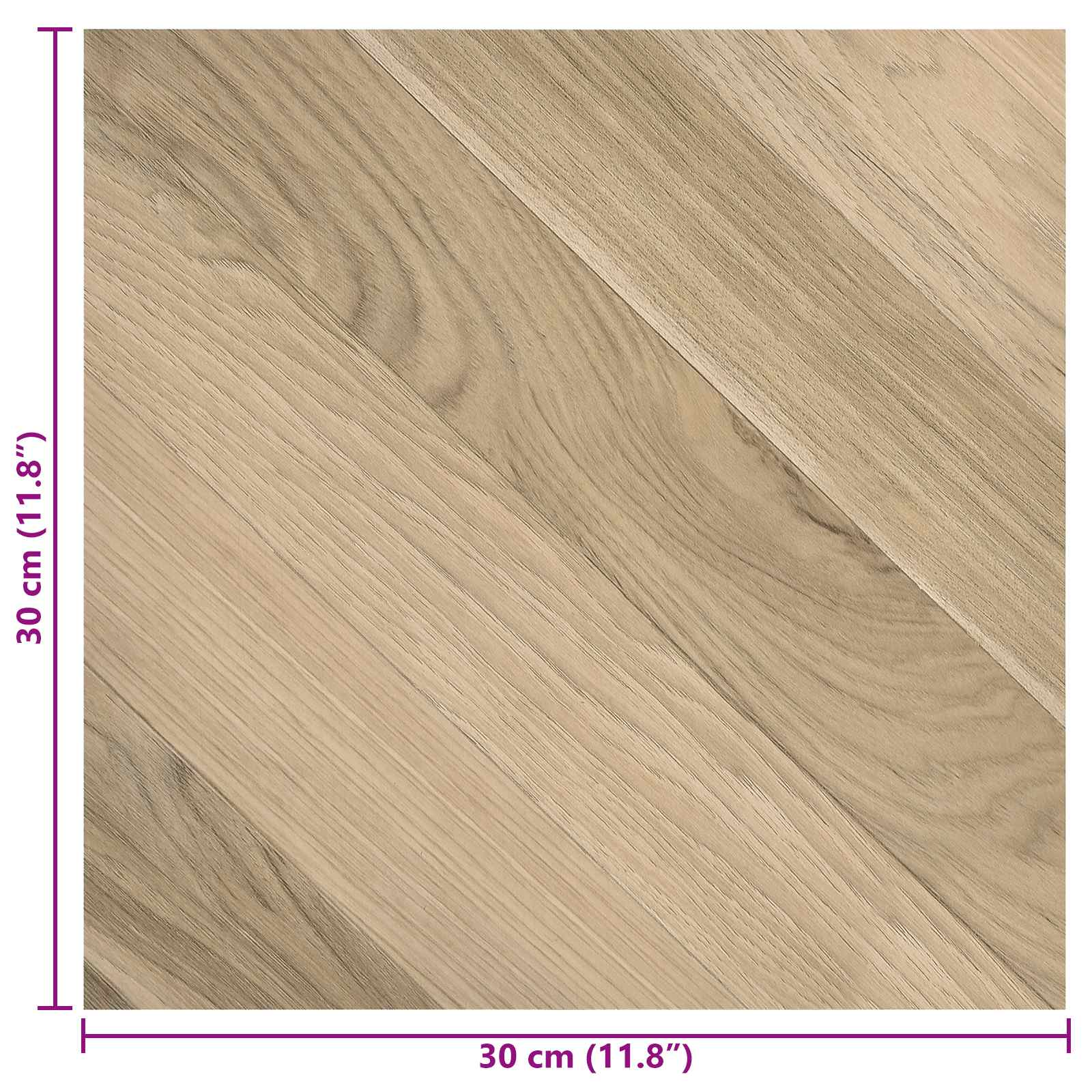 Selbstklebende Bodenplanken 30,5 x 30,5 cm 20 pcs PVC Betongrau