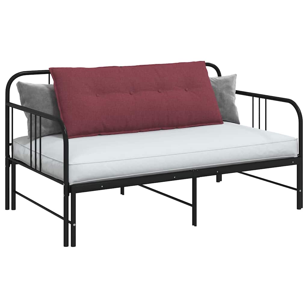 Rückenkissen Hellgrau 50 x 19 x 45 cm Stoff