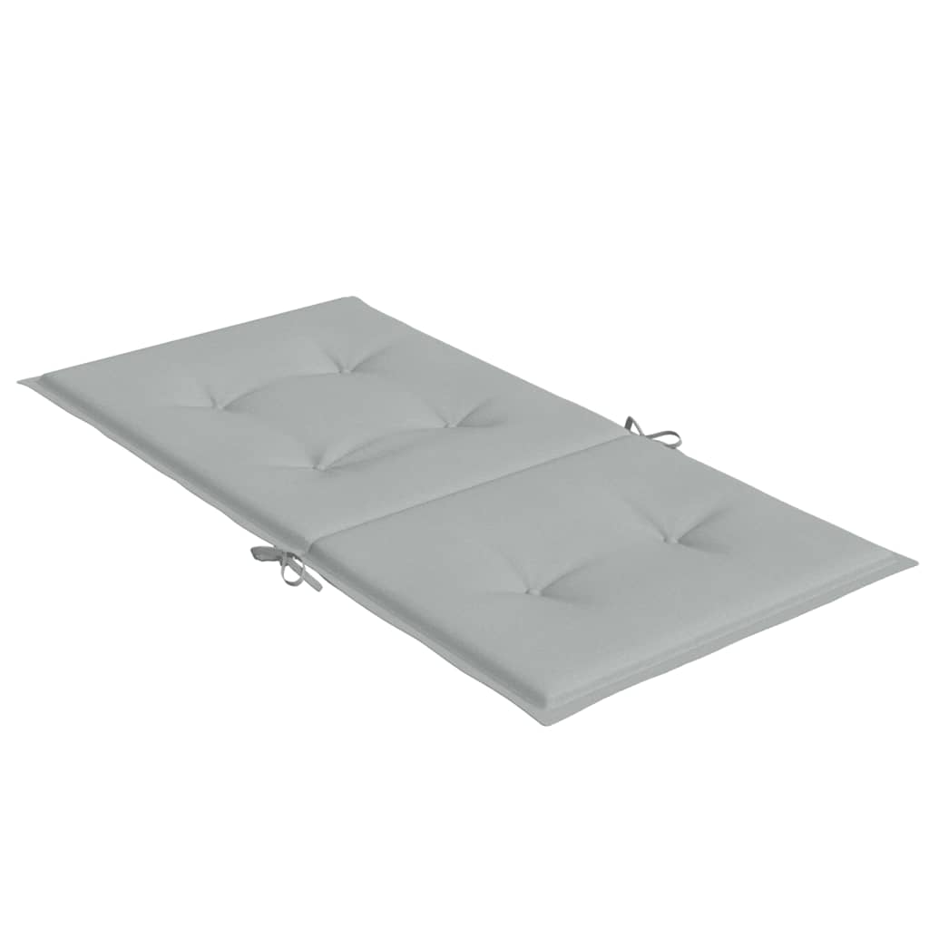 Niedriglehner-Auflagen 2 Stk Melange Anthrazit 100x50x7cm Stoff
