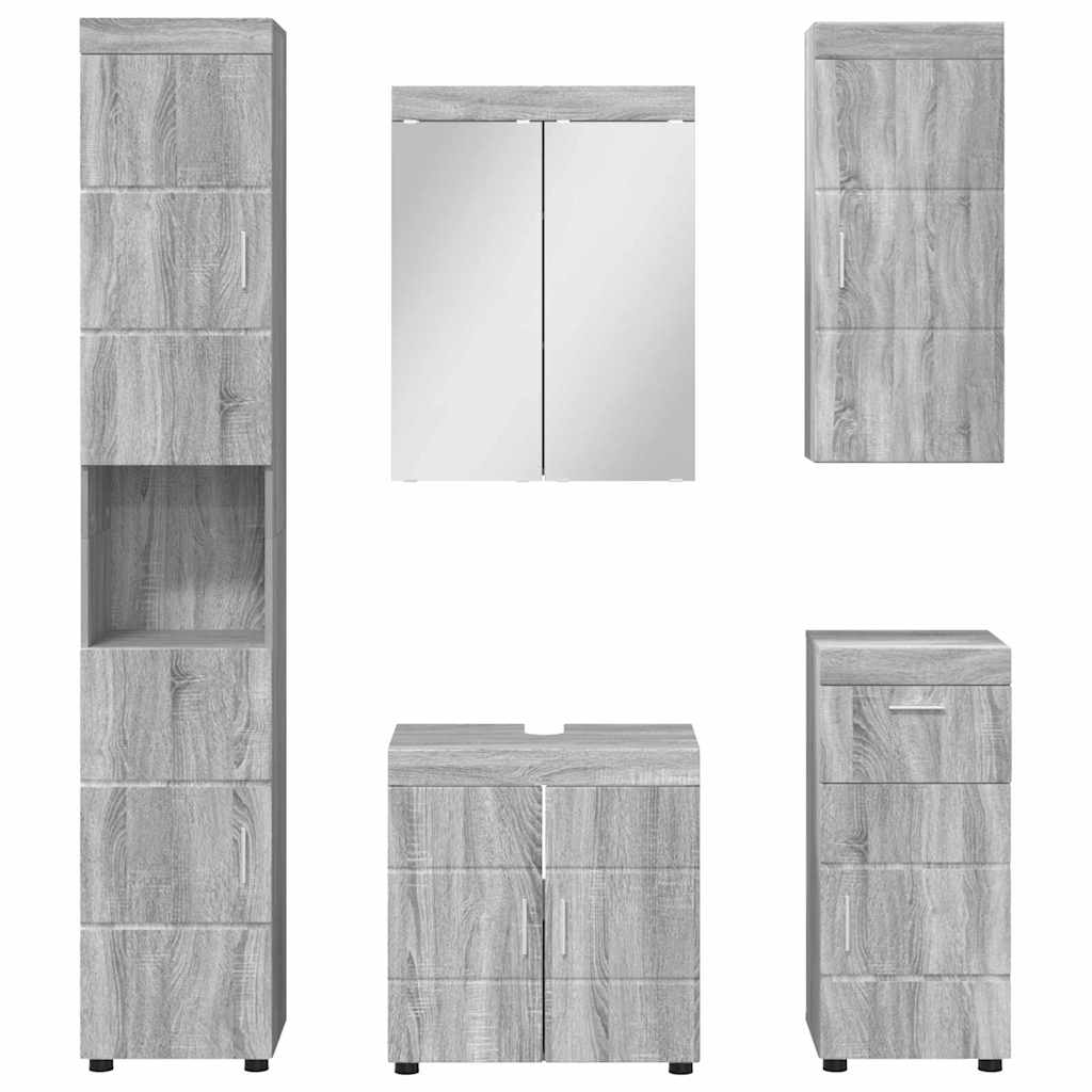 Badezimmermöbel-Set TULUM 2 pcs Weiß 60 x 34 x 63 cm