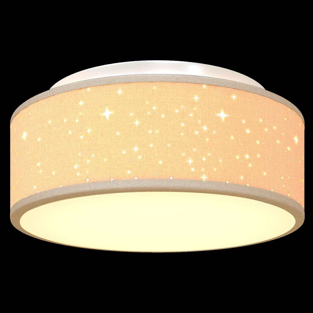 Deckenlampe mit Strahlern Schwarz 30 x 30 x 13,5 cm Stoff