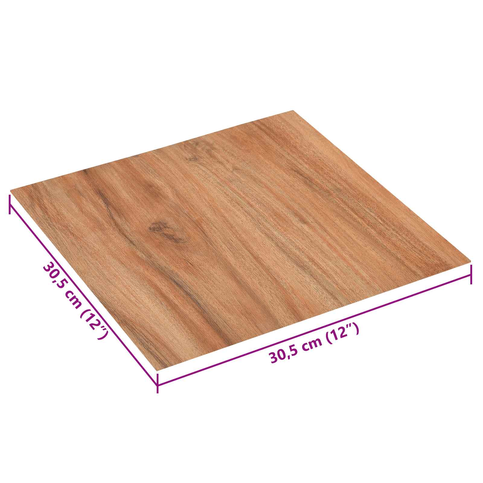 Selbstklebende Bodenplanken 30,5 x 30,5 cm 20 pcs PVC Betongrau