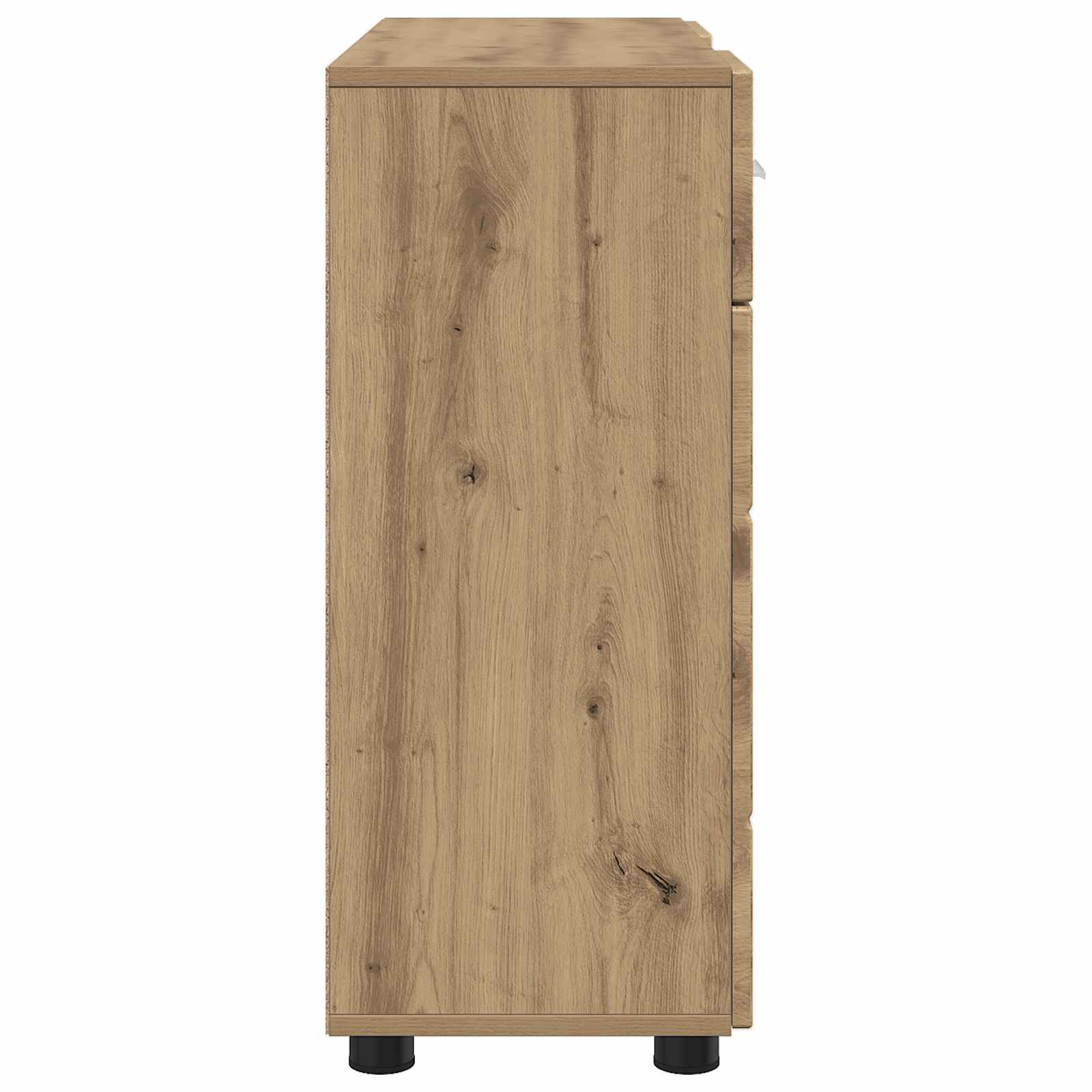 Highboard mit Regal FLORIN Weiß 60 x 35 x 182 cm Holzwerkstoff