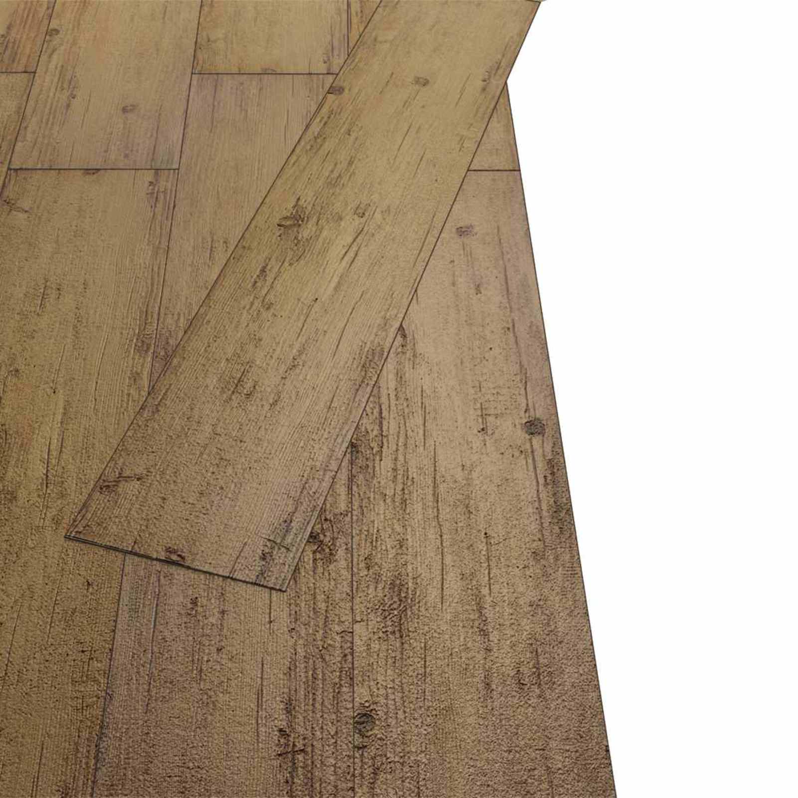 Bodenplanken 18 pcs Walnussbraun 5,26 m² PVC