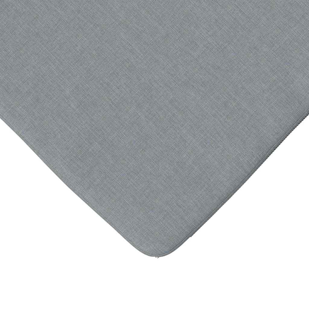 Sitzkissen 4 pcs Hellgrau 40 x 40 x 3 cm Stoff