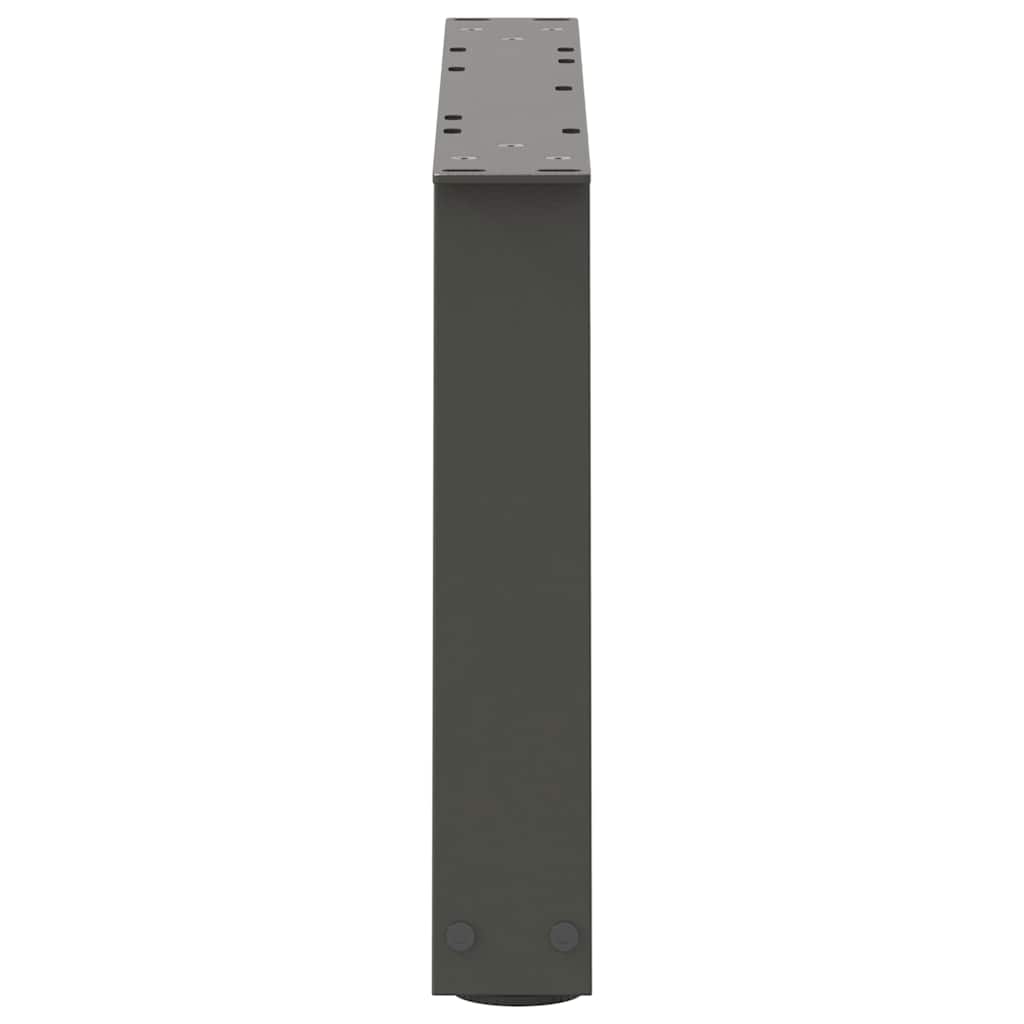 Couchtischbeine V-Form 2 Stück Schwarz 30x(30-31,3) cm Stahl