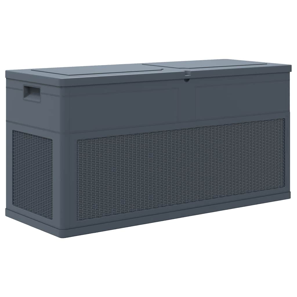 Garten-Aufbewahrungsbox 320 L Schwarz