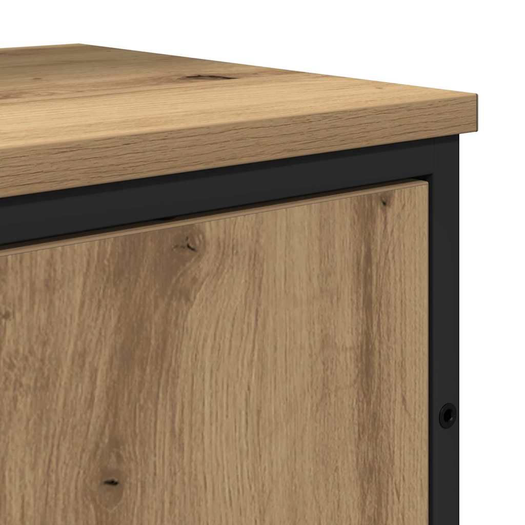2-tlg. Badmöbel-Set Räuchereiche Holzwerkstoff