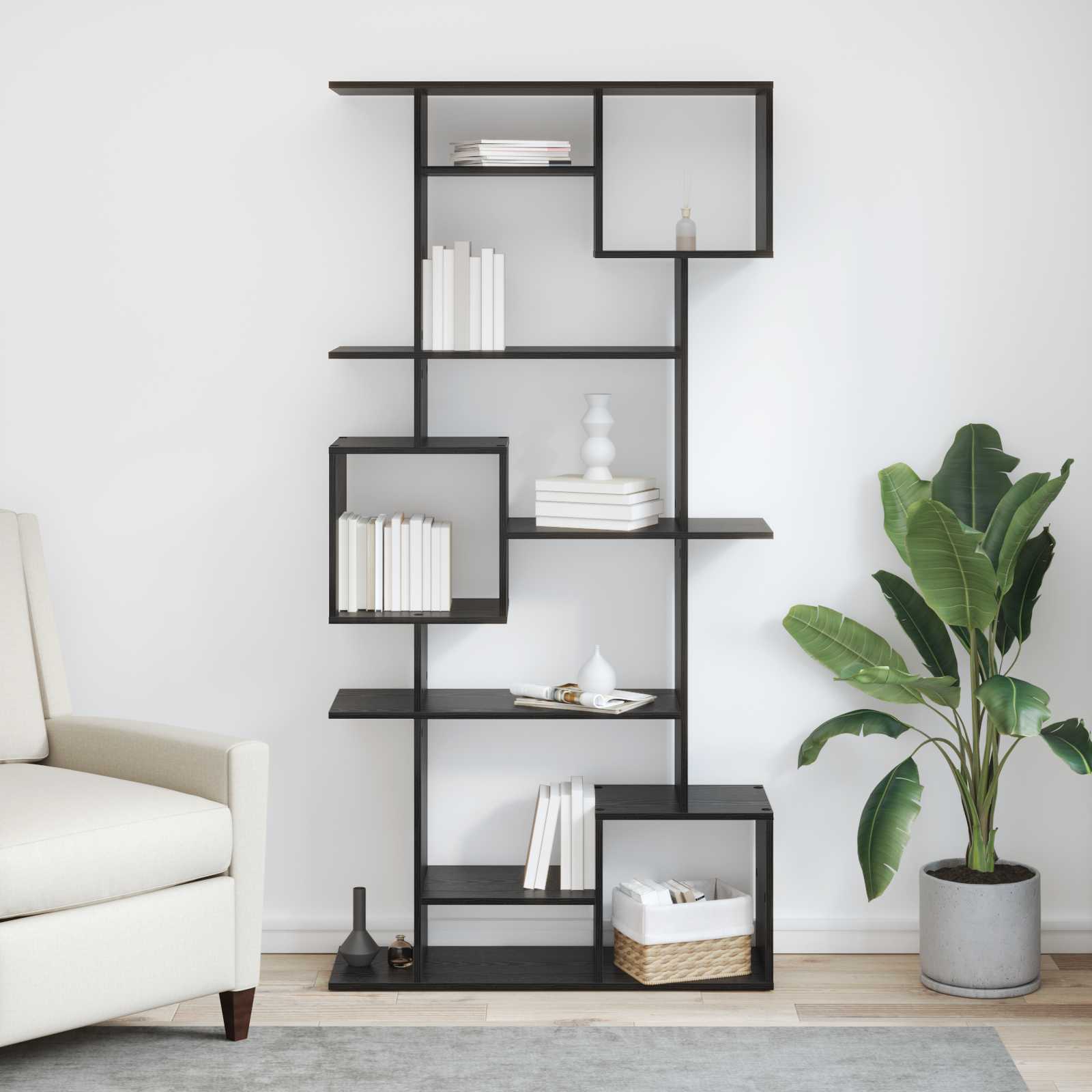Bücherregal Weiß 92x29x188 cm Holzwerkstoff