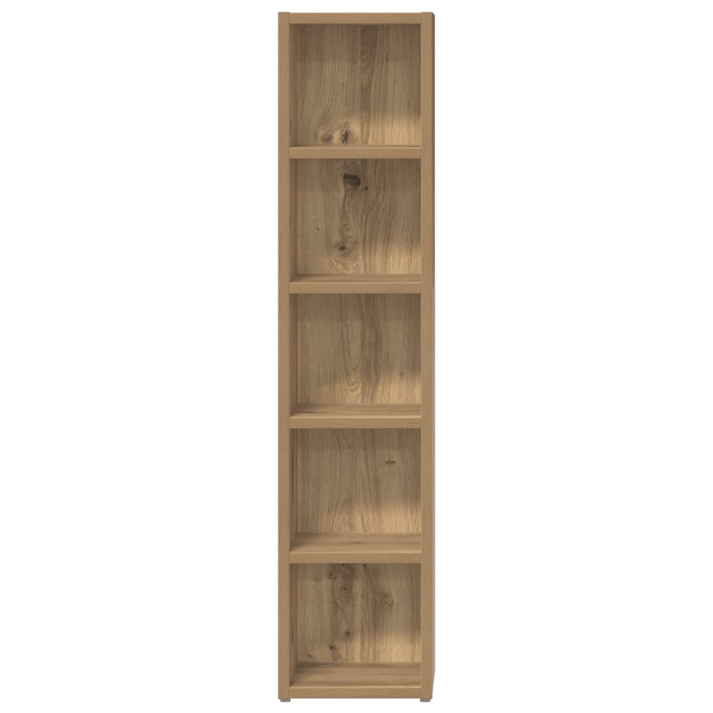 CD-Regale 2 Stk. Weiß 21x16x93,5 cm Holzwerkstoff