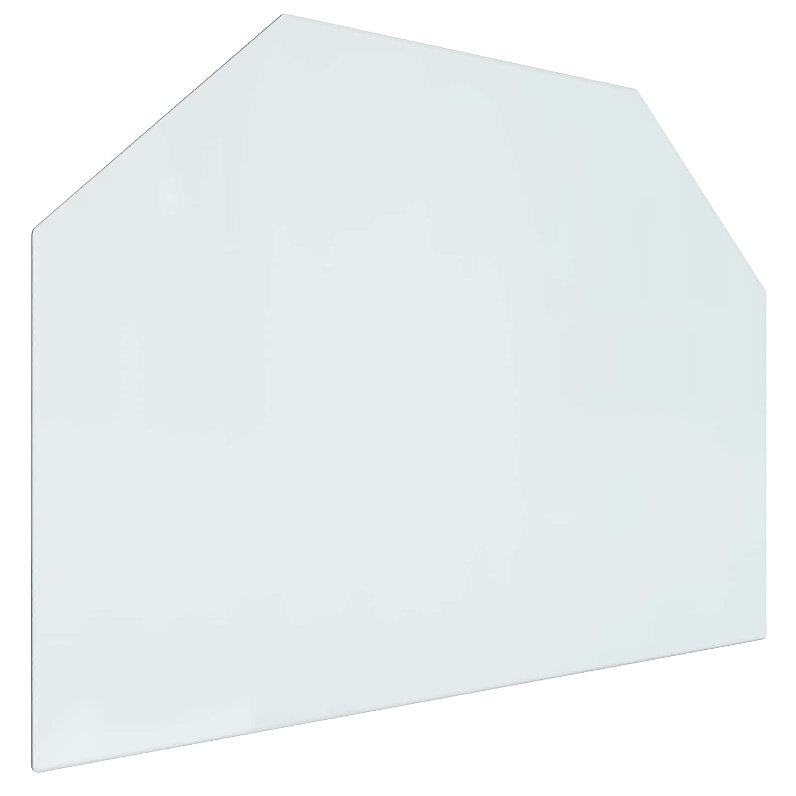 Feuerstelle Glasplatte Transparent 80 x 50 cm Glas