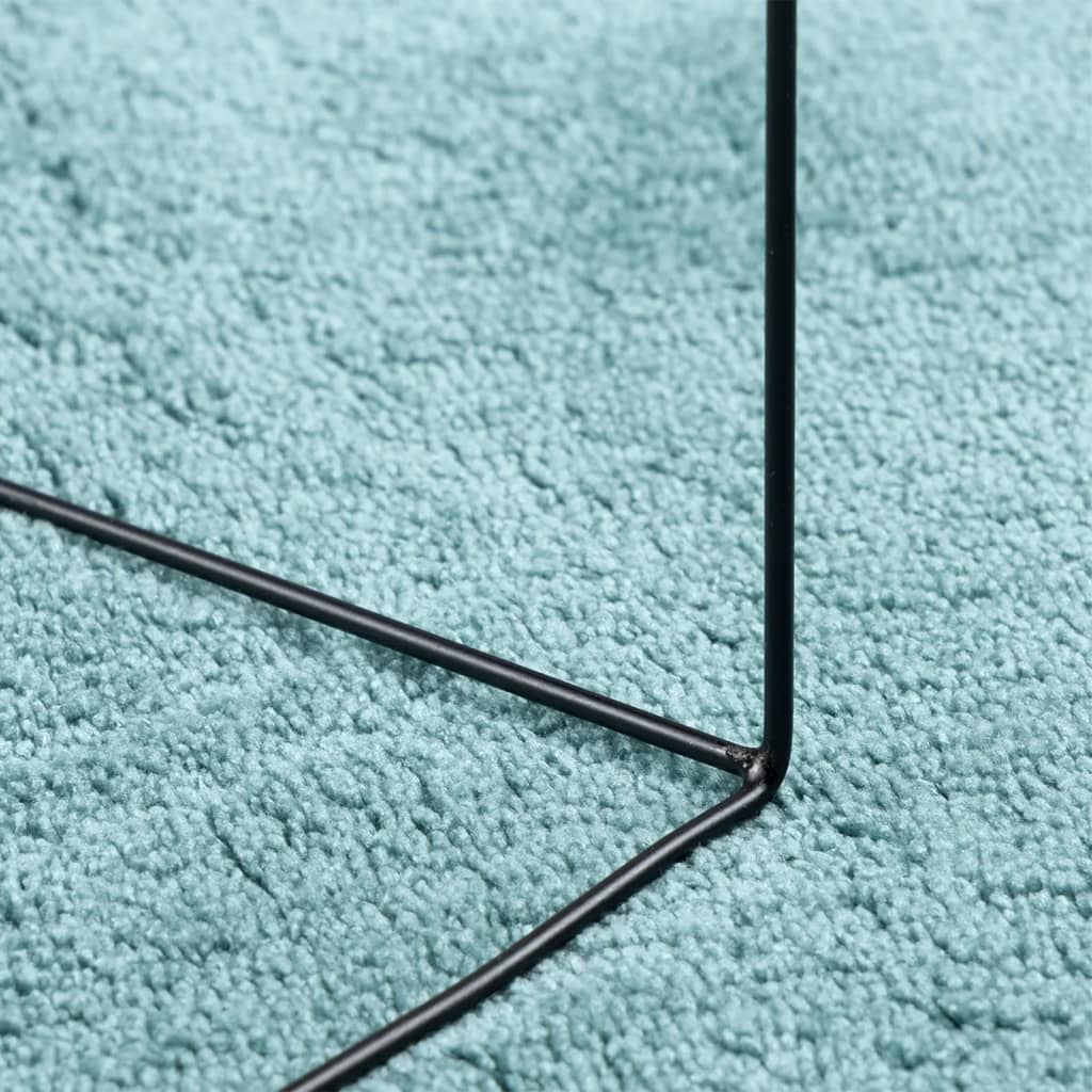 Teppich OVIEDO Kurzflor Anthrazit 120x120 cm