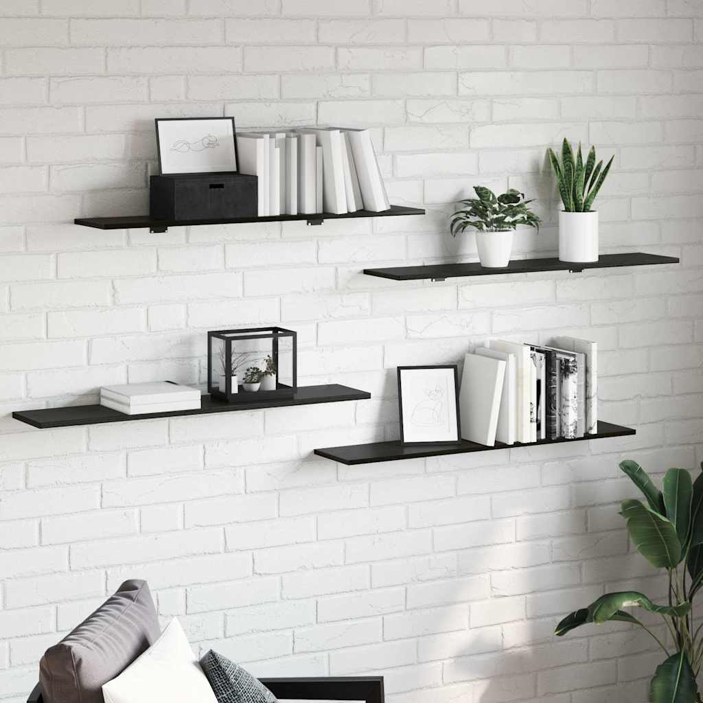 Bücherregal-Bretter 4 Stk. Weiß 40x10x1,5 cm Holzwerkstoff