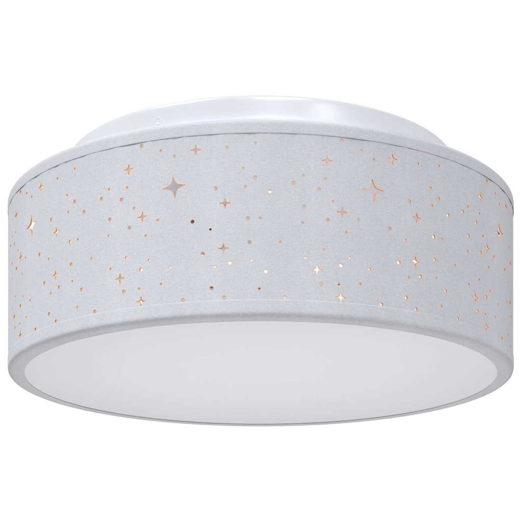 Deckenlampe mit Strahlern Schwarz 30 x 30 x 13,5 cm Stoff