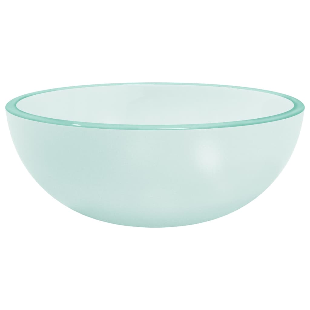 Waschbecken Hartglas 35x12 cm Transparent